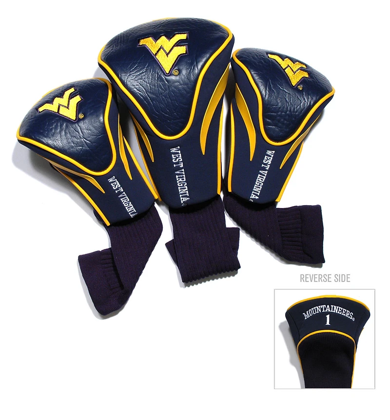 West Virginia Mountaineers 3-Pack Contour Headcover Set
