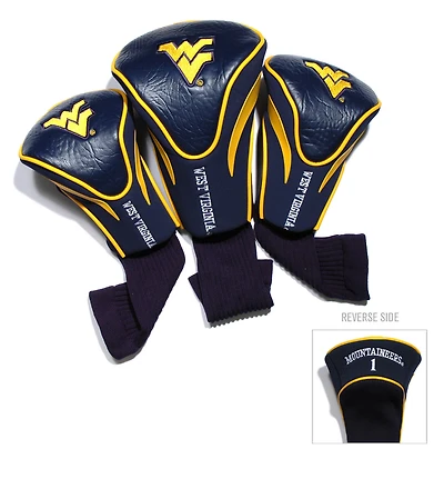 West Virginia Mountaineers 3-Pack Contour Headcover Set