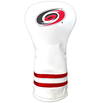 White Carolina Hurricanes Vintage Driver Golf Headcover