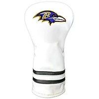White Baltimore Ravens Vintage Driver Golf Headcover