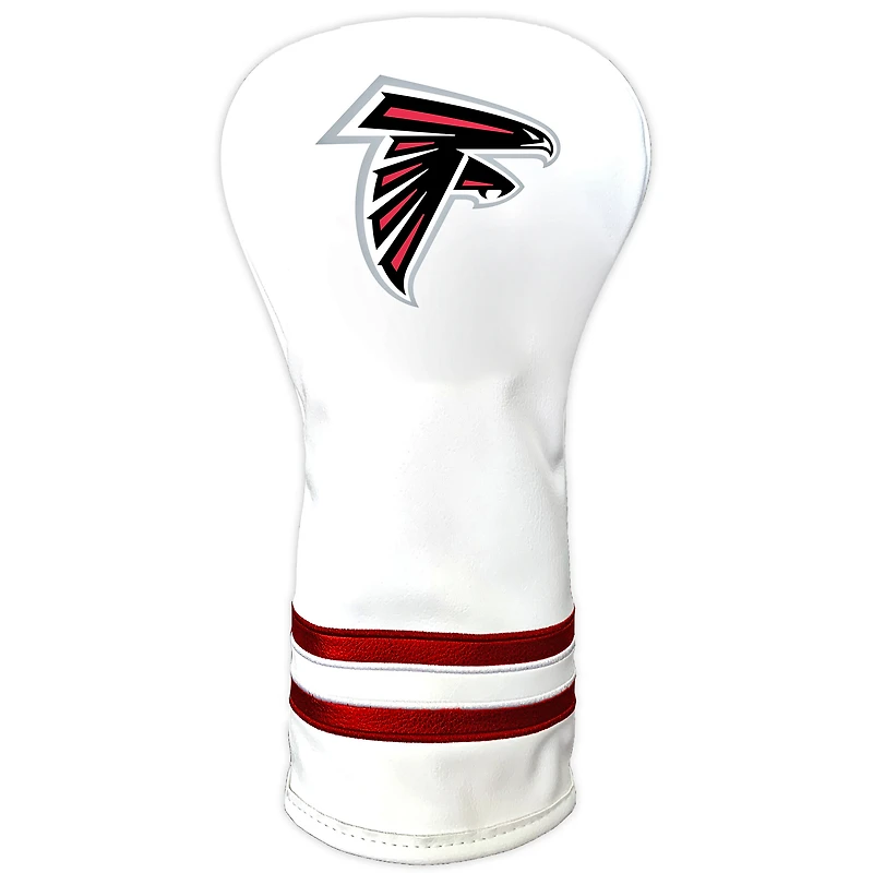 White Atlanta Falcons Vintage Driver Golf Headcover