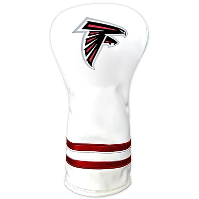 White Atlanta Falcons Vintage Driver Golf Headcover