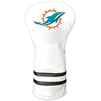 White Miami Dolphins Vintage Driver Golf Headcover