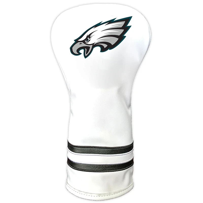 White Philadelphia Eagles Vintage Driver Golf Headcover