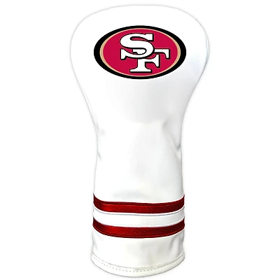 White San Francisco 49ers Vintage Driver Golf Headcover