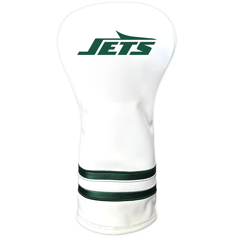 White New York Jets Vintage Driver Golf Headcover