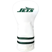 White New York Jets Vintage Driver Golf Headcover