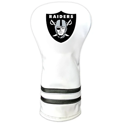 White Las Vegas Raiders Vintage Driver Golf Headcover