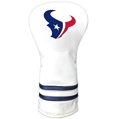 White Houston Texans Vintage Driver Golf Headcover