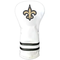 White New Orleans Saints Vintage Driver Golf Headcover
