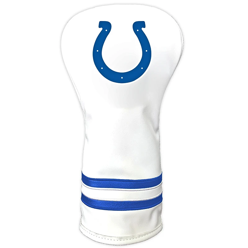 White Indianapolis Colts Vintage Driver Golf Headcover