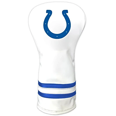 White Indianapolis Colts Vintage Driver Golf Headcover