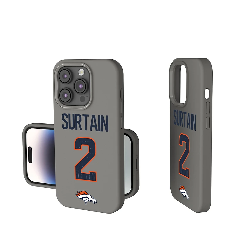Keyscaper Patrick Surtain Gray Denver Broncos Ready Soft Touch iPhone Case