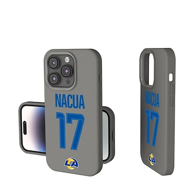 Keyscaper Puka Nacua Gray Los Angeles Rams Ready Soft Touch iPhone Case