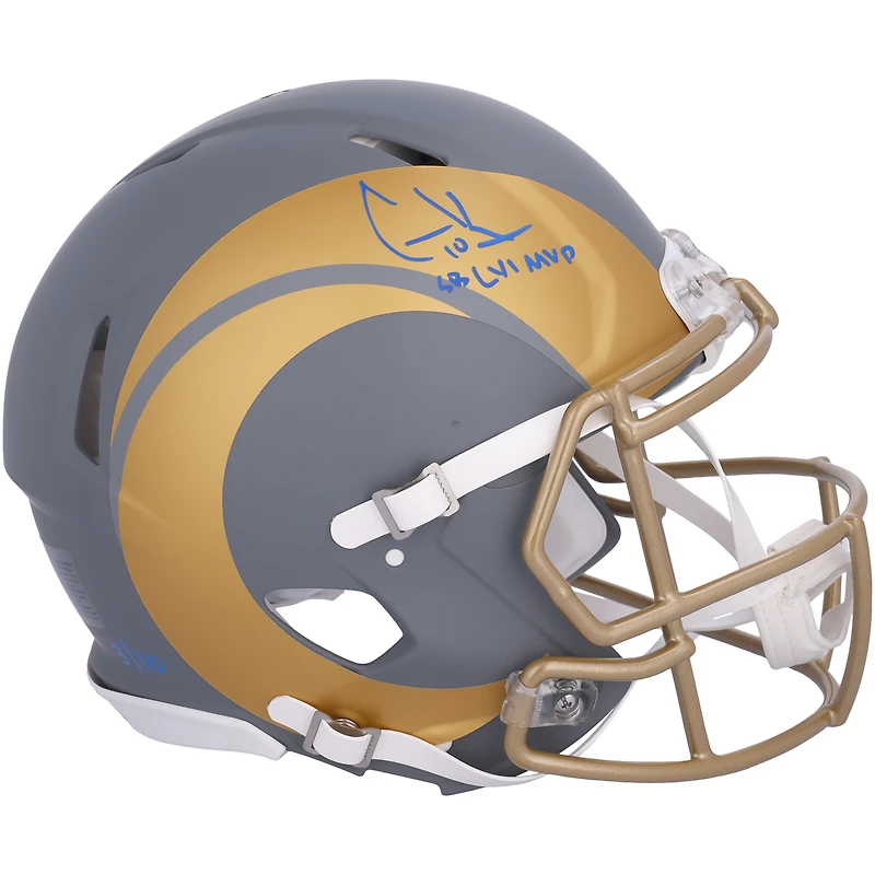 Cooper Kupp Los Angeles Rams Autographed Riddell Slate Speed Authentic Helmet with "SB LVI MVP" Inscription - Limited Edition of 10