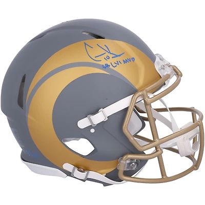 Cooper Kupp Los Angeles Rams Autographed Riddell Slate Speed Authentic Helmet with "SB LVI MVP" Inscription - Limited Edition of 10