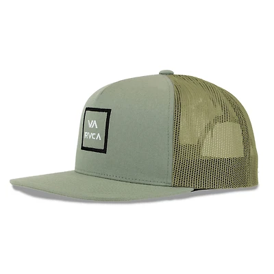 Men's RVCA  Light Green RVCA VA All The Way Trucker Snapback Hat