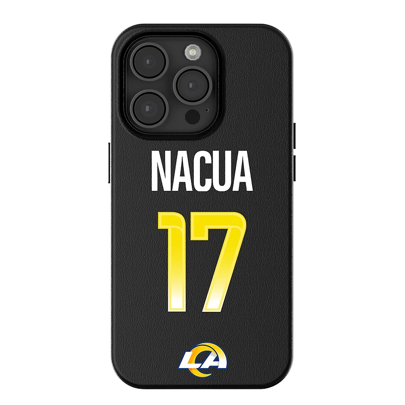 Keyscaper Puka Nacua Black Los Angeles Rams iPhone Magnetic Bump Case
