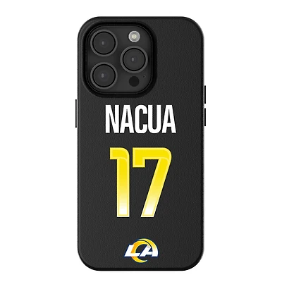 Keyscaper Puka Nacua Black Los Angeles Rams iPhone Magnetic Bump Case