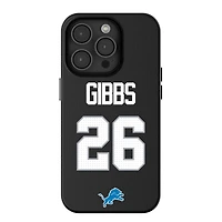 Keyscaper Jahmyr Gibbs Black Detroit Lions iPhone Magnetic Bump Case