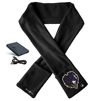 ActionHeat Black Baltimore Ravens 5V Battery Heated Scarf