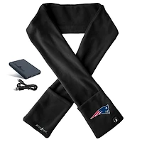 ActionHeat Black New England Patriots 5V Battery Heated Scarf