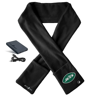 ActionHeat Black New York Jets 5V Battery Heated Scarf