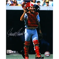 Johnny Bench Cincinnati Reds Autographed 8" x 10" In Catchers Gear Photograph