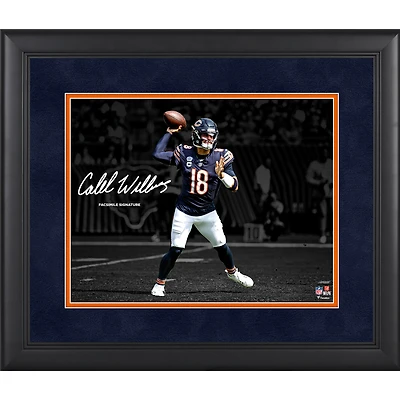 Caleb Williams Chicago Bears Facsimile Signature Framed 11" x 14" Photograph