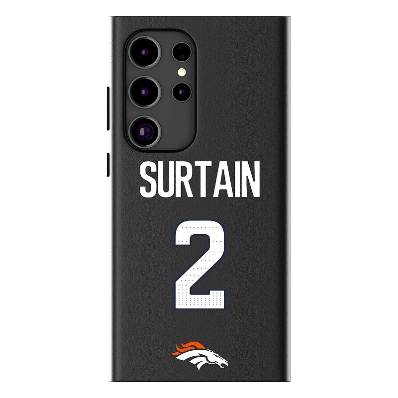 Keyscaper Patrick Surtain Black Denver Broncos Galaxy Magnetic Bump Case