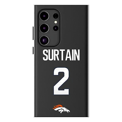 Keyscaper Patrick Surtain Black Denver Broncos Galaxy Magnetic Bump Case