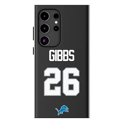 Keyscaper Jahmyr Gibbs Black Detroit Lions Galaxy Magnetic Bump Case