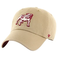 Men's '47 Khaki Georgia Bulldogs Ballpark Clean Up Adjustable Hat