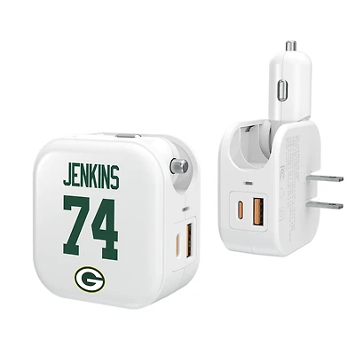 Keyscaper Elgton Jenkins Green Bay Packers Ready 2-in-1 USB Charger