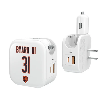 Keyscaper Kevin Byard III Chicago Bears Ready 2-in-1 USB Charger