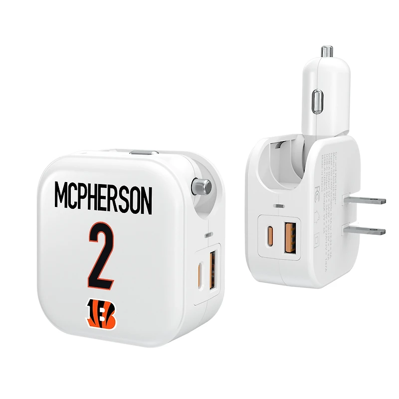 Keyscaper Evan McPherson Cincinnati Bengals Ready 2-in-1 USB Charger