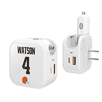 Keyscaper Deshaun Watson Cleveland Browns Ready 2-in-1 USB Charger