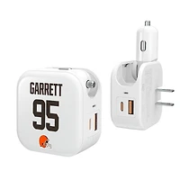Keyscaper Myles Garrett Cleveland Browns Ready 2-in-1 USB Charger
