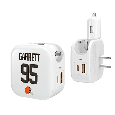 Keyscaper Myles Garrett Cleveland Browns Ready 2-in-1 USB Charger