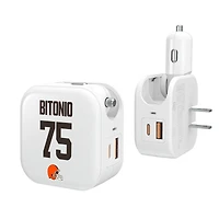 Keyscaper Joel Bitonio Cleveland Browns Ready 2-in-1 USB Charger