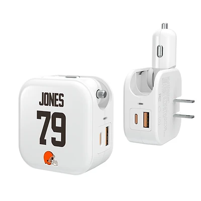 Keyscaper Dawand Jones Cleveland Browns Ready 2-in-1 USB Charger