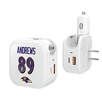 Keyscaper Mark Andrews Baltimore Ravens Ready 2-in-1 USB Charger