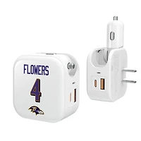 Keyscaper Zay Flowers Baltimore Ravens Ready 2-in-1 USB Charger