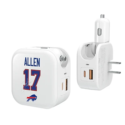 Keyscaper Josh Allen Buffalo Bills Ready 2-in-1 USB Charger