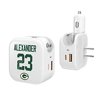 Keyscaper Jaire Alexander Green Bay Packers Ready 2-in-1 USB Charger