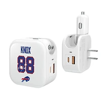 Keyscaper Dawson Knox Buffalo Bills Ready 2-in-1 USB Charger