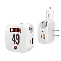 Keyscaper Tremaine Edmunds Chicago Bears Ready 2-in-1 USB Charger