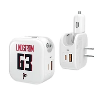 Keyscaper Chris Lindstrom Atlanta Falcons Ready 2-in-1 USB Charger