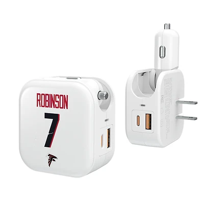 Keyscaper Bijan Robinson Atlanta Falcons Ready 2-in-1 USB Charger