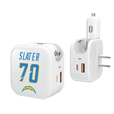 Keyscaper Rashawn Slater Los Angeles Chargers Ready 2-in-1 USB Charger